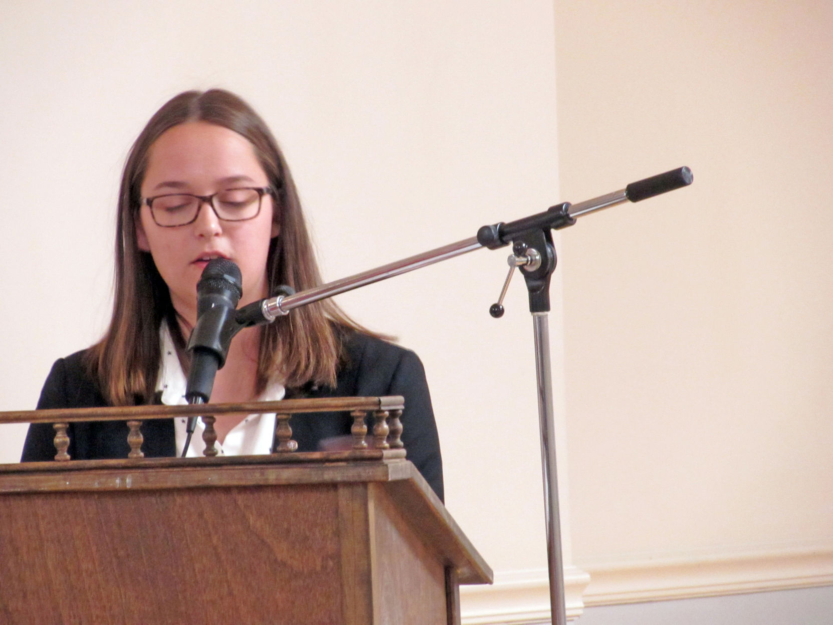 Candor High School student Camille Brock, newly elected district governor of all NYS Key Club divisions.